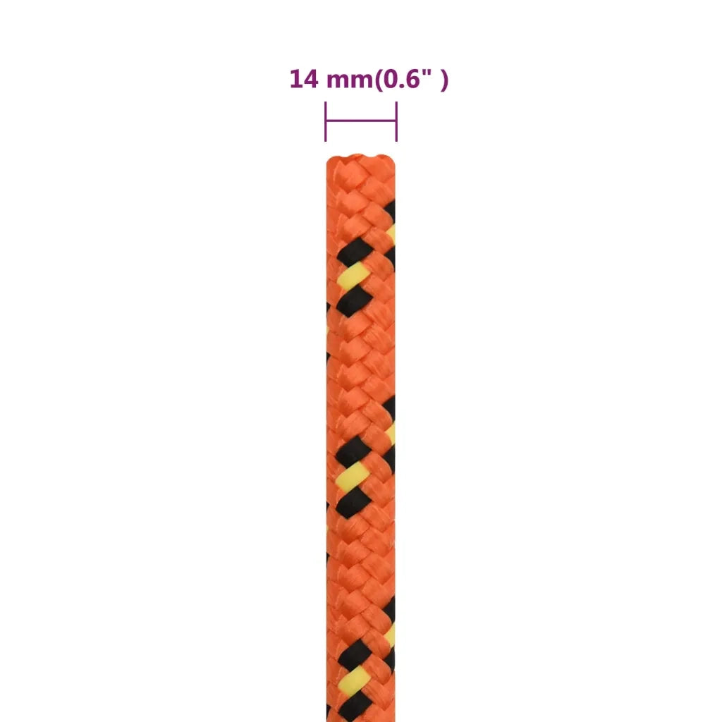 Corda per barca Arancione 14 mm 100 m in Polipropilene 152676