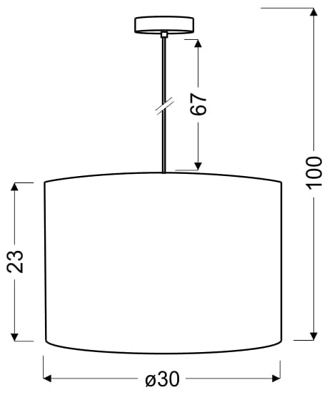 Lampada a sospensione Candellux Summer bianca Ø30cm