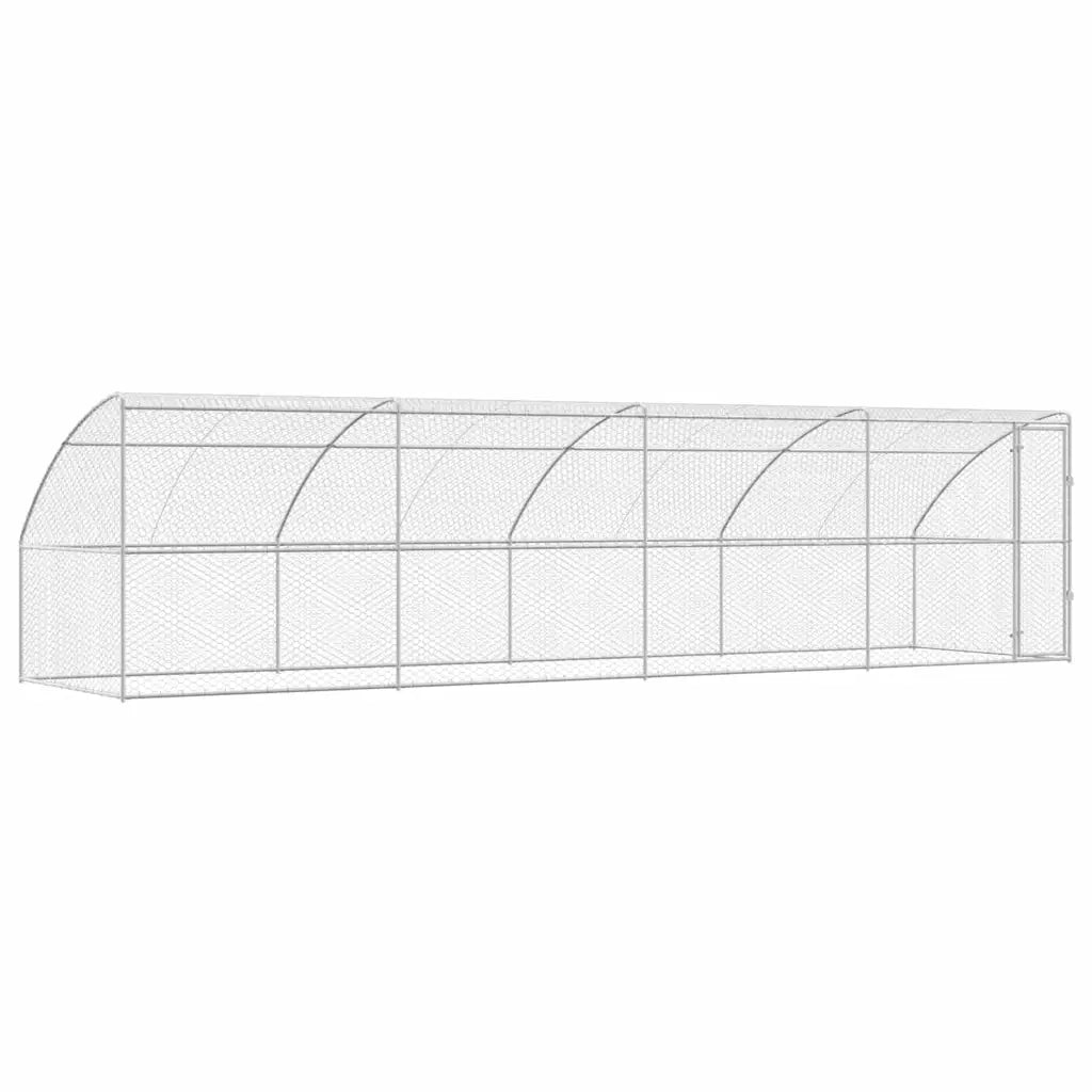 Cuccia per cani 4 pcs Argento 8 x 2 x 2 m Acciaio zincato 3368338