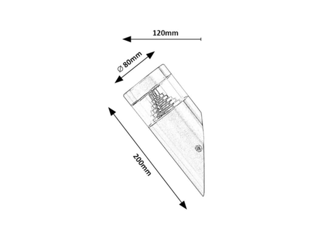 Applique da esterno LED 7W Lisbon inox IP54 Rabalux