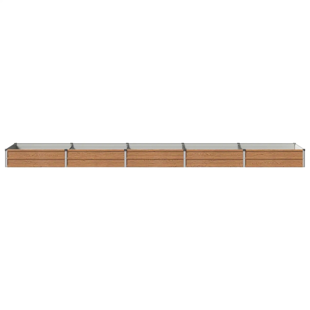 Letto rialzato da giardino Marrone legno 400 x 80 x 24 cm 8006504