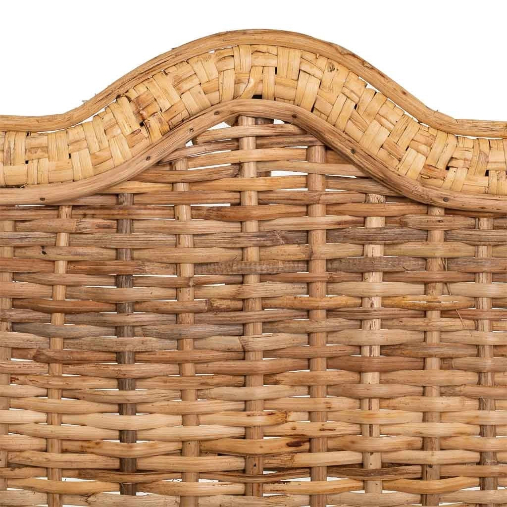 Divano in bambù e rattan marrone 130x48x99h