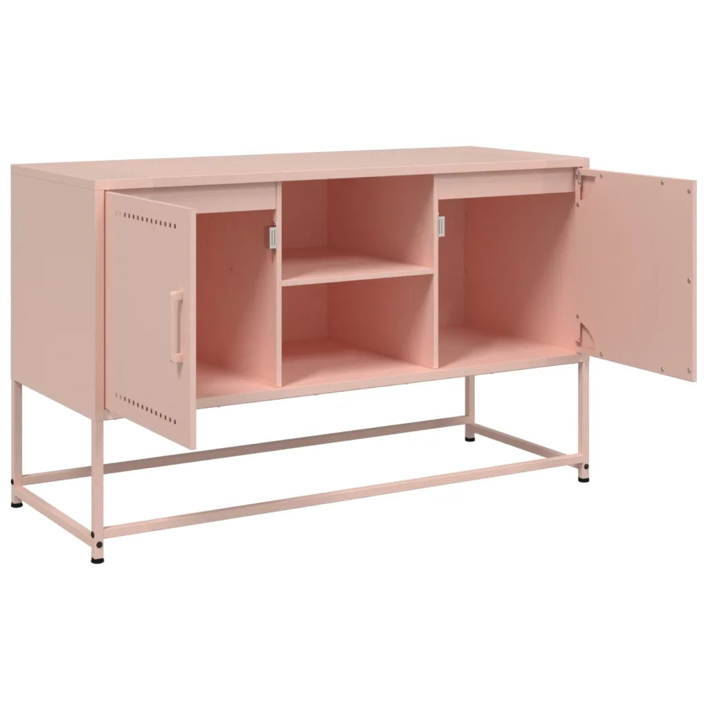vidaXL Mobile TV Rosa 100,5x39x60,5 cm in Acciaio