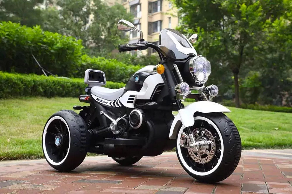 Moto Elettrica per Bambini 12V Kidfun Melbourne Bianca