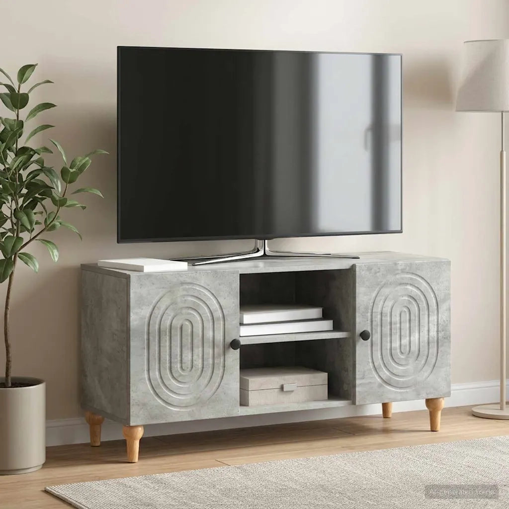 Mobile TV Grigio Cemento 102 x 34,5 x 50 cm 894238