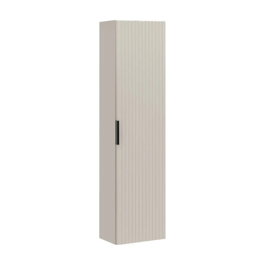 Colonna da bagno sospesa NOXERA – 1 porta – Beige opaco – Altezza 140 cm