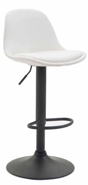 Sgabello di design KIEL in similpelle nero,bianco
