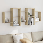 Scaffale a Parete Rovere Sonoma 159x18x65 cm in Truciolato 853211