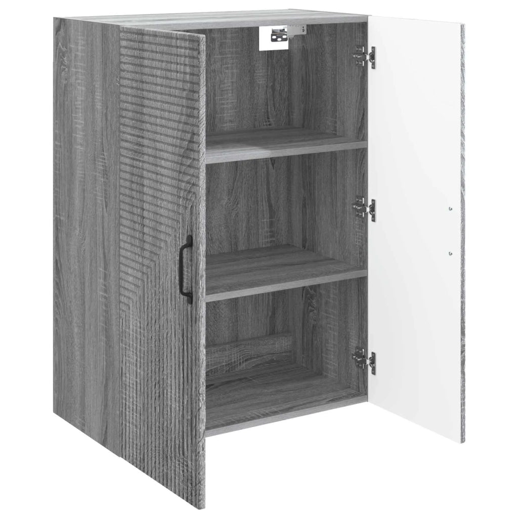 Mobiletto a muro Sonoma grigio 66 x 34,5 x 90 cm 898571