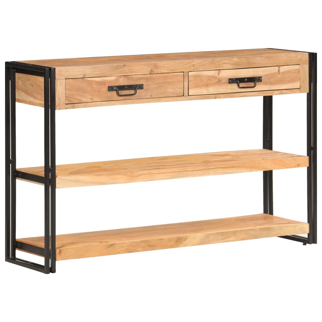 vidaXL Credenza 120x30x75 cm in Legno Massello di Acacia