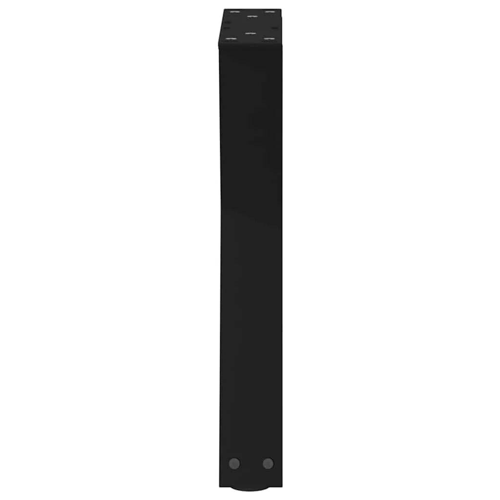 Set di 2 gambe regolabili per tavolino da caffè design moderno 38 x 42-43,3 cm acciaio nero 02_0056986