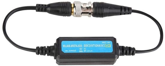 Isolatore di Risonanza Premium per Sistema Stereo e Camera, Nero - Filtro HD-TVI/CVI/AHD/CVBS Isolatore di Corrente di Terra BNC M/V