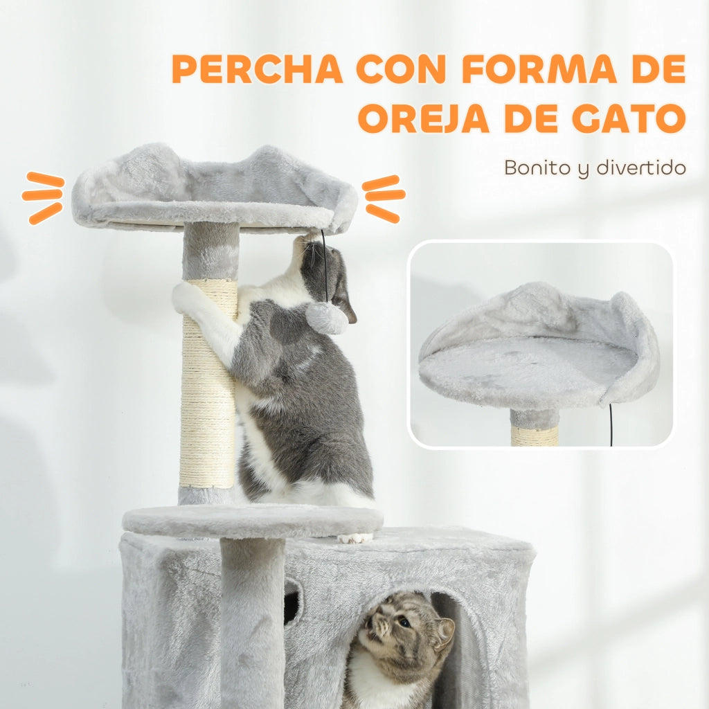 Letto per Gatti con Sisal e Cuscino ¨C Zephmum ¨C Grigio Chiaro 180x