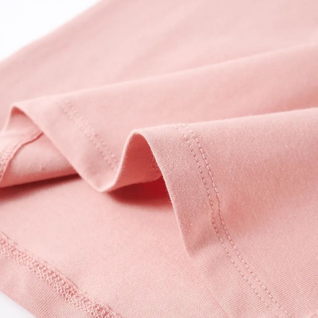 Maglietta Bambina Maniche Lunghe Rosa Chiaro 104 14085