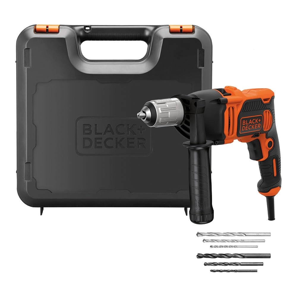 Trapano a Percussione Black Decker BEH850K Qs 850 w