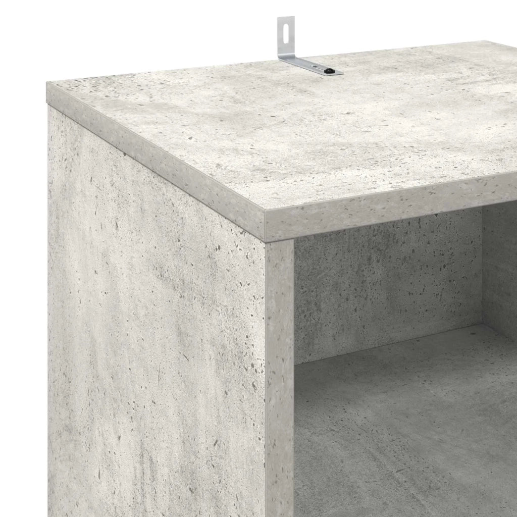Mobile porta vinili Grigio Cemento 38 x 33 x 61 cm 8012861