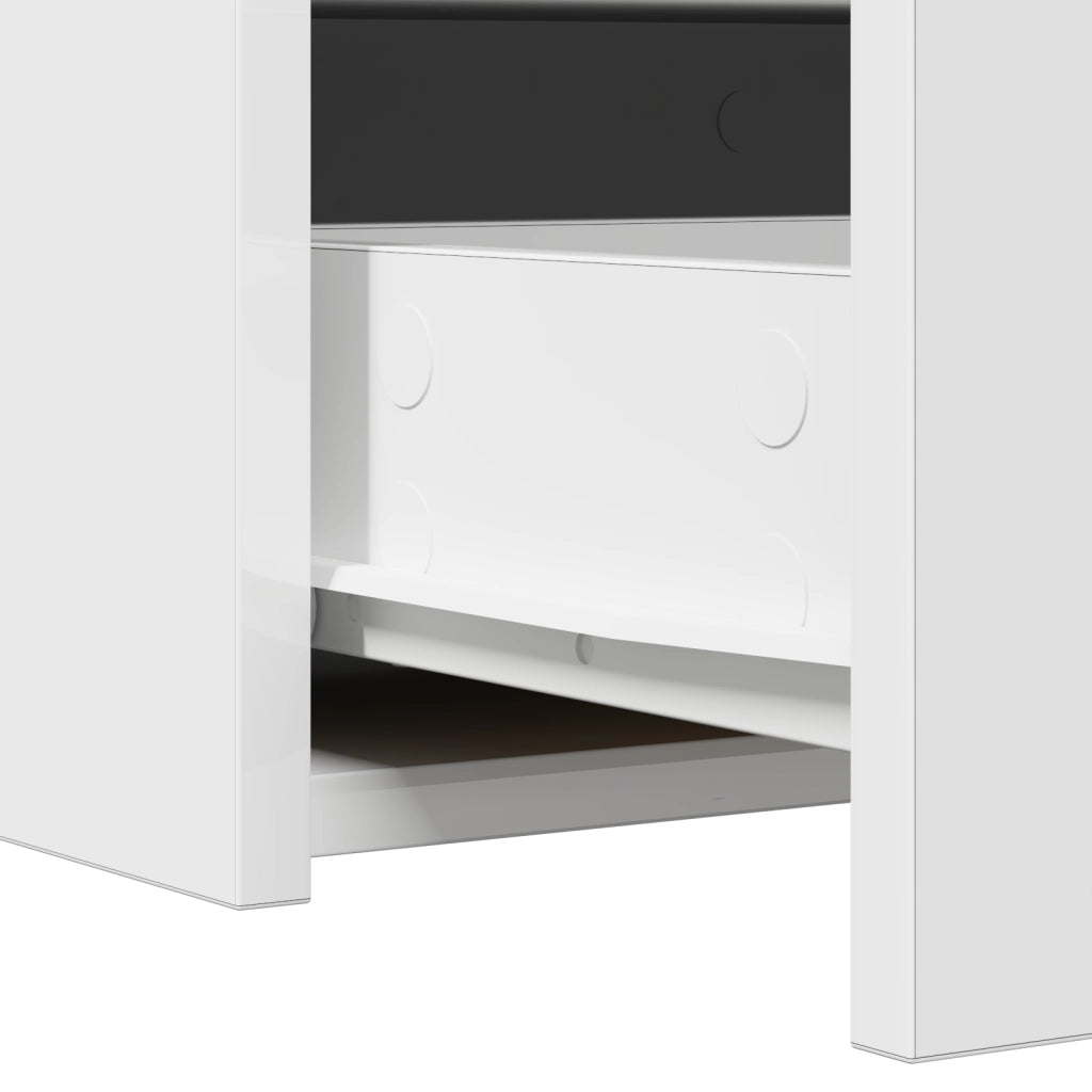 Tavolo da trucco a muro con luci LED - Bianco