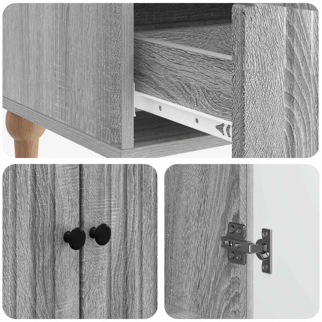 Credenza Grigio Sonoma 66 x 34,5 x 95 cm Legno ingegnerizzato 894211