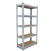 Scaffale In Metallo E MDF Ad Alta Portata Fino A 875 Kg Con 5 Ripiani Regolabili Ideale Per Garage Officina Cantina Capannone Magazzino Design Modulare 180 X 90 X 40 Cm Colore