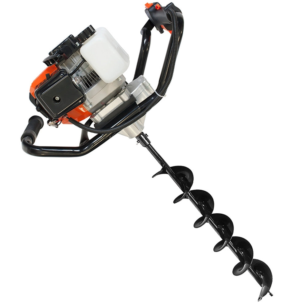 Trade Shop - Trivella Mototrivella 2 Mani Trivellatrice A Scoppio 52cc 2 Con Punta Da 150 Mm -