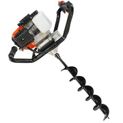 Trade Shop - Trivella Mototrivella 2 Mani Trivellatrice A Scoppio 52cc 2 Con Punta Da 150 Mm -