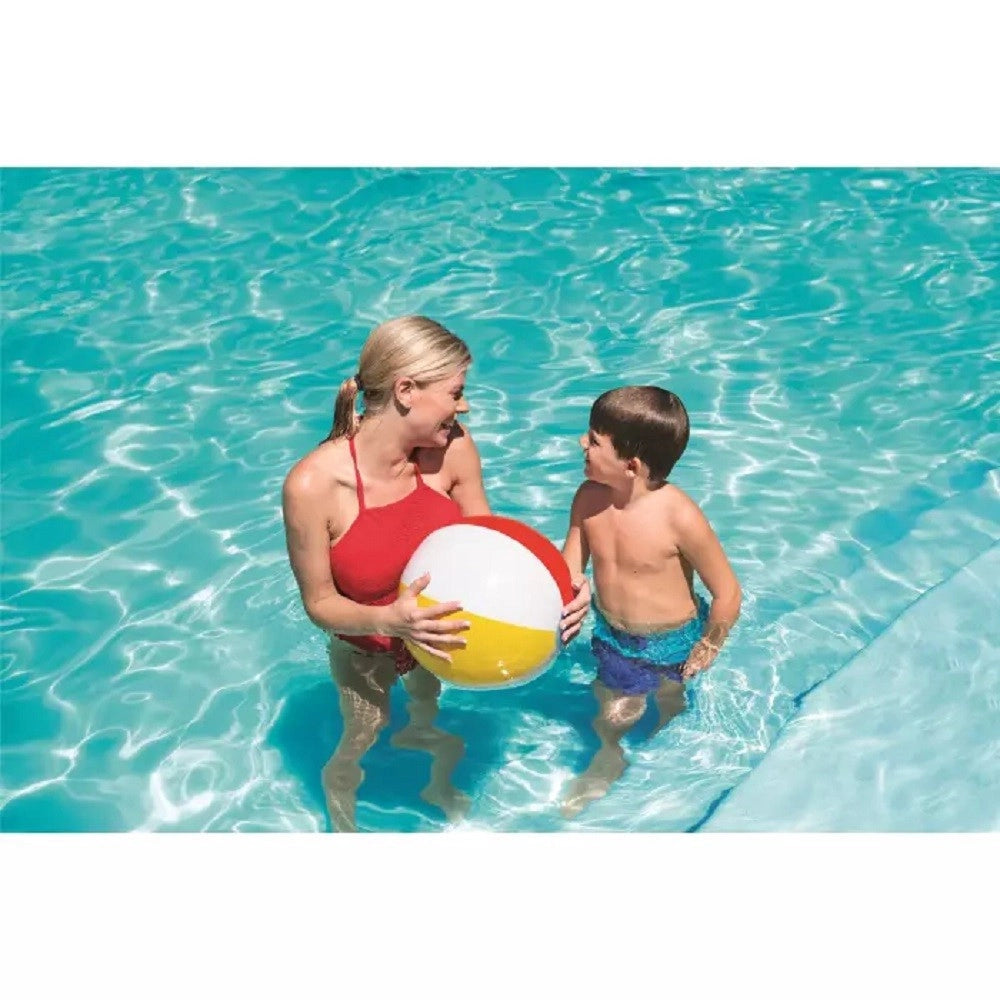 Trade Shop - Pallone Gonfiabile A Spicchi Colorati Spiaggia Mare Piscina Bambini 51 Cm 31021 -