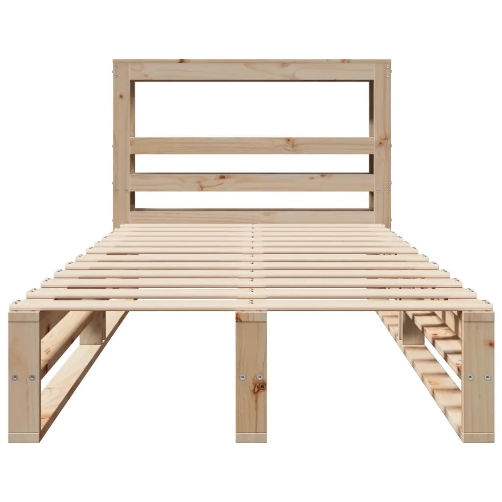 Letto senza Materasso 90x190 cm in Legno Massello di Pino 3306513