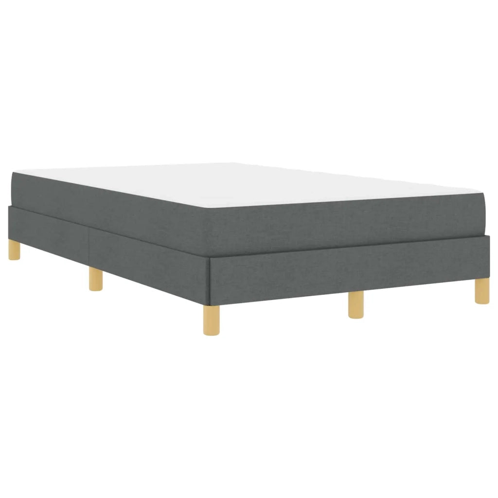 Letto a molle con materasso Grigio scuro 120 x 200 cm Tessuto 3398557