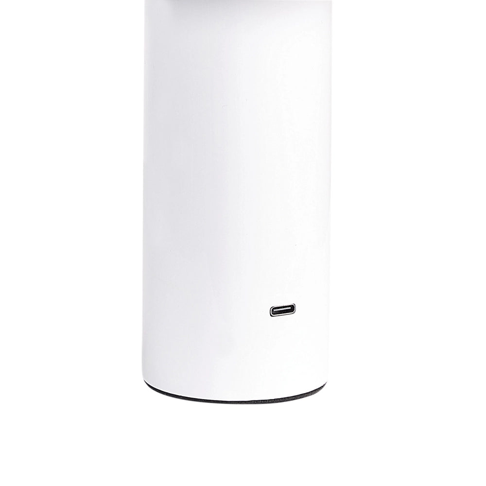 Lampada da tavolo senza fili in ferro bianco per interni e per esterni