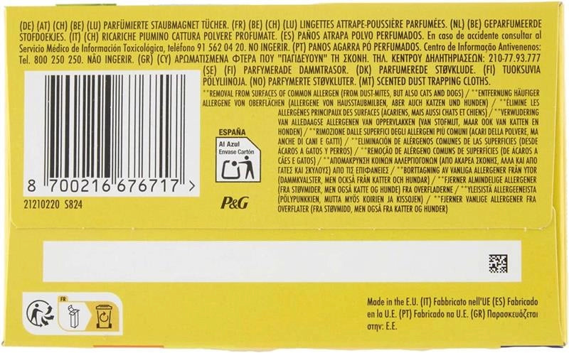 SWIFFER DUSTER REFILL CATTURAPOLVERE PIUMINI PROFUMATI CLEAN & FRESH 9 PZ MAXI PACK