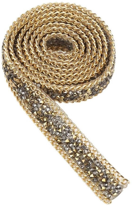 Tessuto decorativo luccicante doppio punto - 20mm spesso - 35.8in lungo - 3 colori - sicuro e duraturo