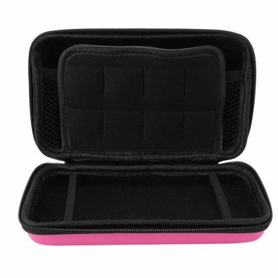 Borsa da viaggio con 8 slot per giochi - Console da gioco borsa - Impermeabile - Scocca protettiva rigida - Spazio di archiviazione aggiuntivo - Rivestimento morbido