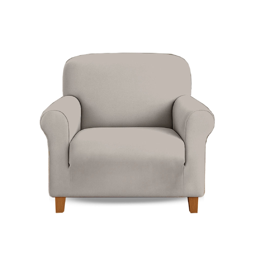 Copridivano In Velluto Elegante Impermeabile Tessuto Elasticizzato Antimacchia Copripoltrona Salva Divano Due Tre Posti Cover Sofà Universale Certificato Oekotex Antigraffio Animali  Grigio - Copripoltrona