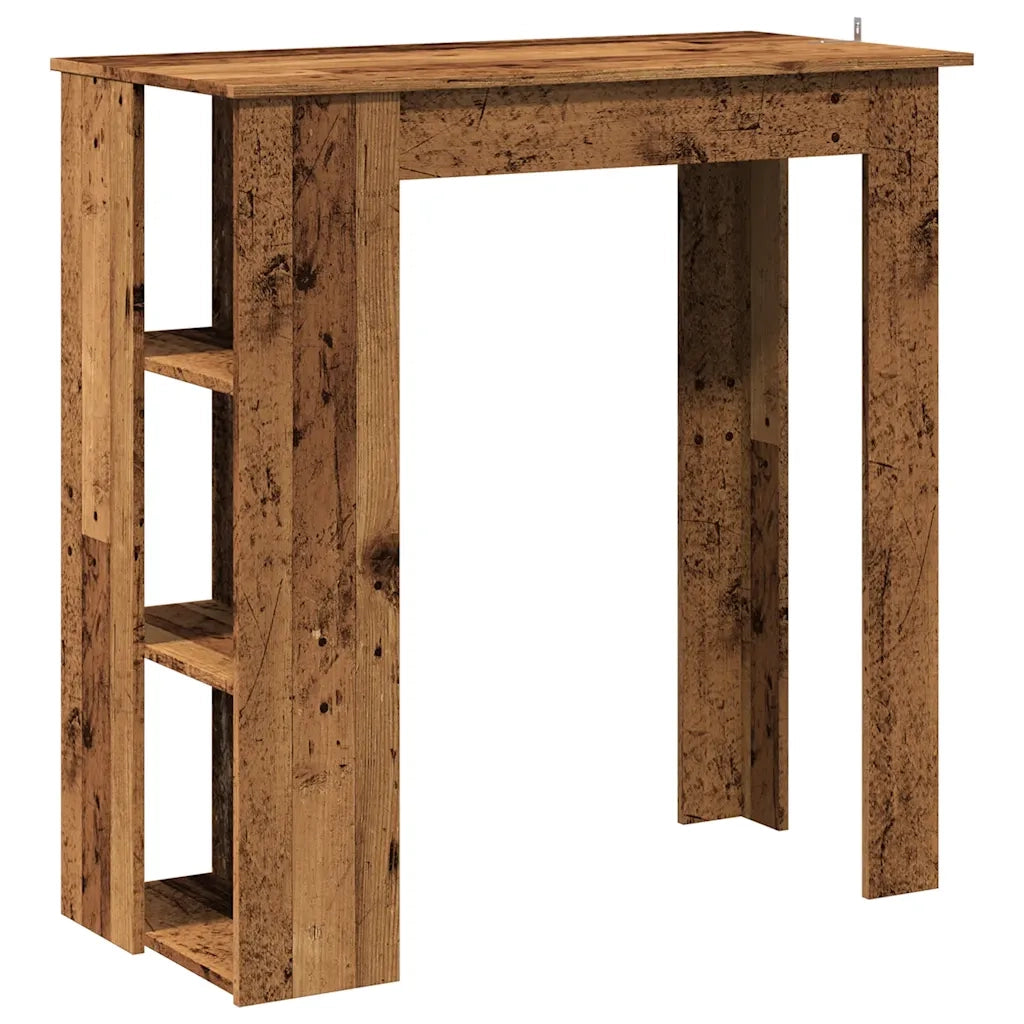 Tavolo Bar con Ripiano Antico 102x50x103,5 cm Truciolato 856760