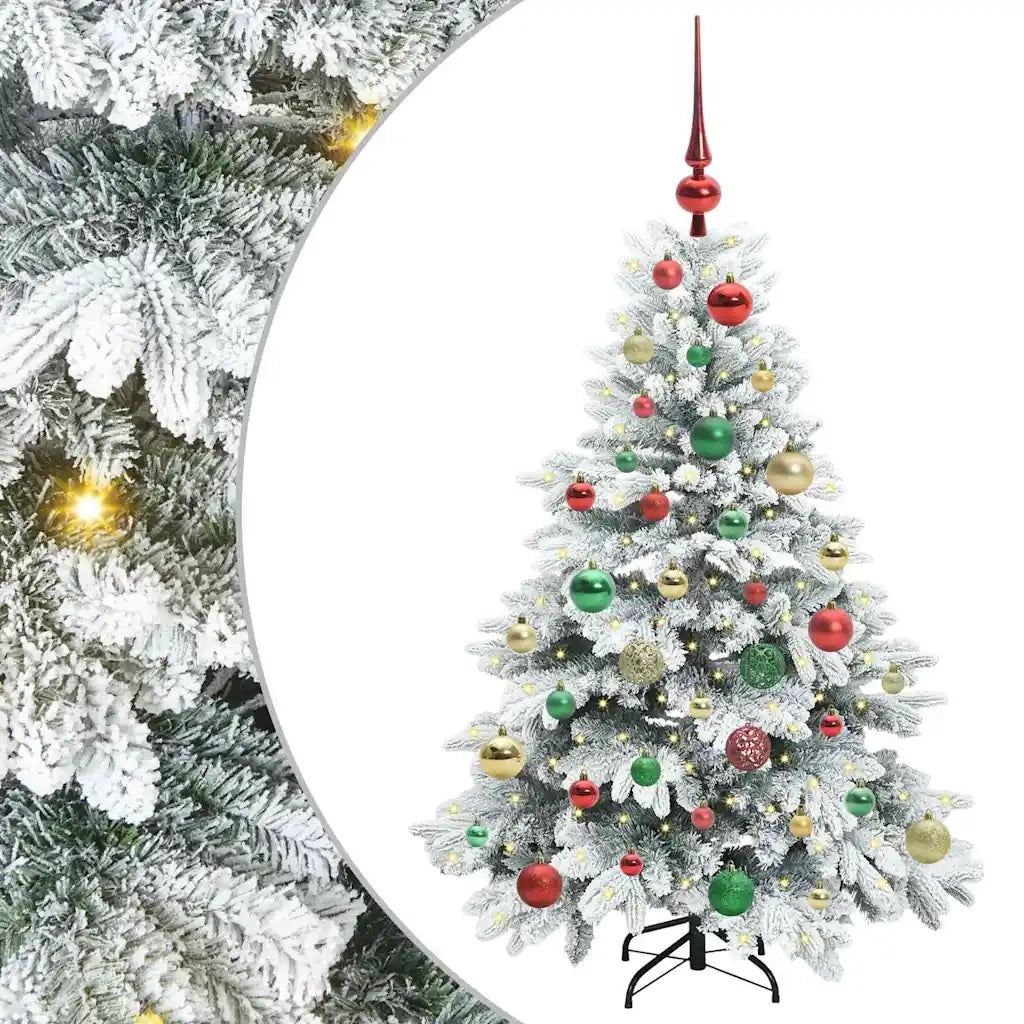 Albero di Natale artificiale con 150 LED Bianco 120 cm PE e PVC 3397596