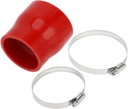Silicone Slang 4-Layer - Connettore Laterale - Diametro Interno 60mm/70mm - Lunghezza 76mm - Diametro Esterno 5mm - Colore Rosso - Slang di Raffreddamento