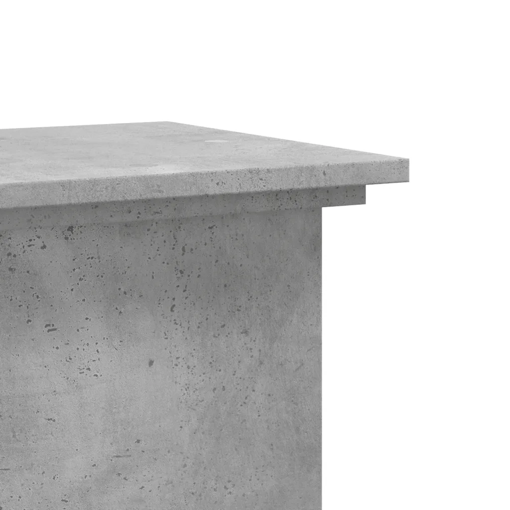 Supporto per Piante Grigio 33x33x100 cm in Truciolato 852981