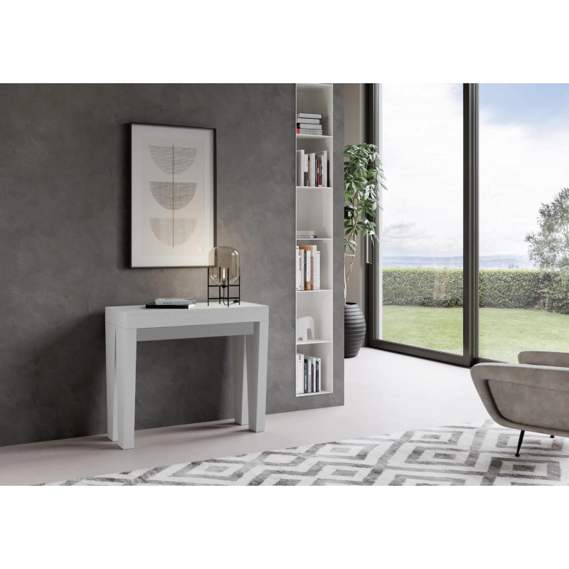 Consolle allungabile 90x40/300 cm Spimbo - Bianco Frassino