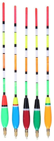 Kit di Visdobber 5 pezzi - Leggero in Balsa - Alta Visibilità - Bobber da Pesca - Indicatore di Morso - Attrezzatura da Pesca Professionale