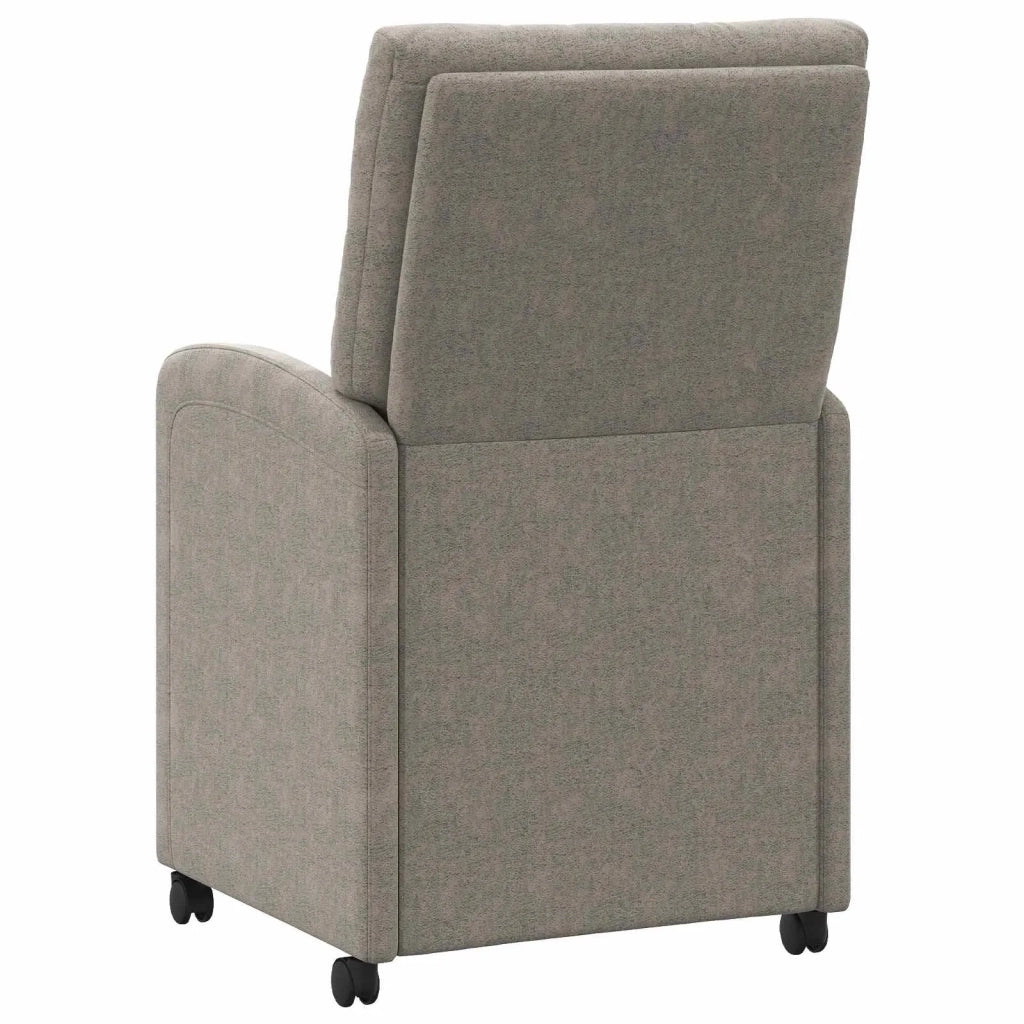 Sedie da Pranzo con Ruote 2 pcs Grigio chiaro 58 x 67 x 97 cm 42017862