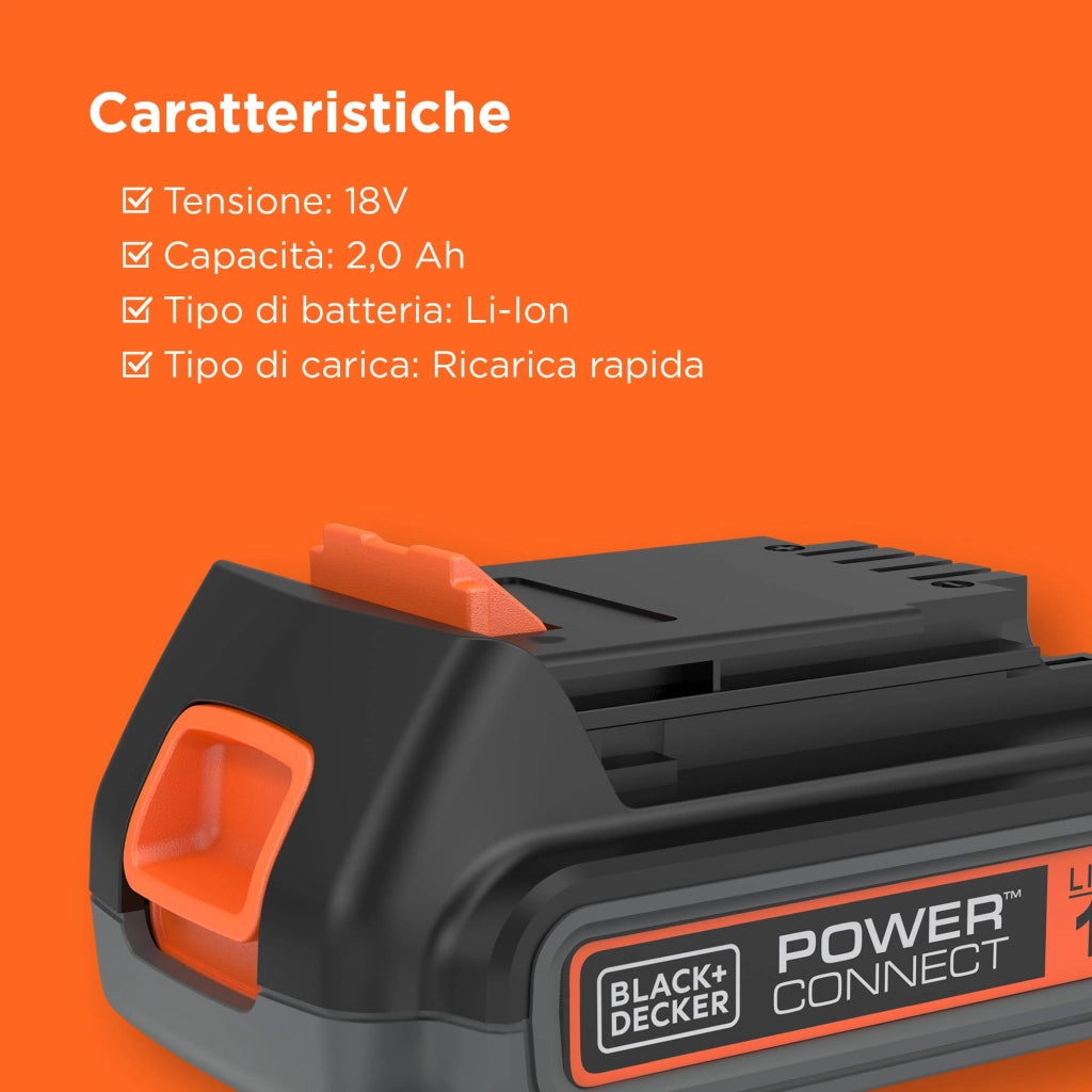 Batteria Litio 18 V 2AH (BL2018) Black&decker