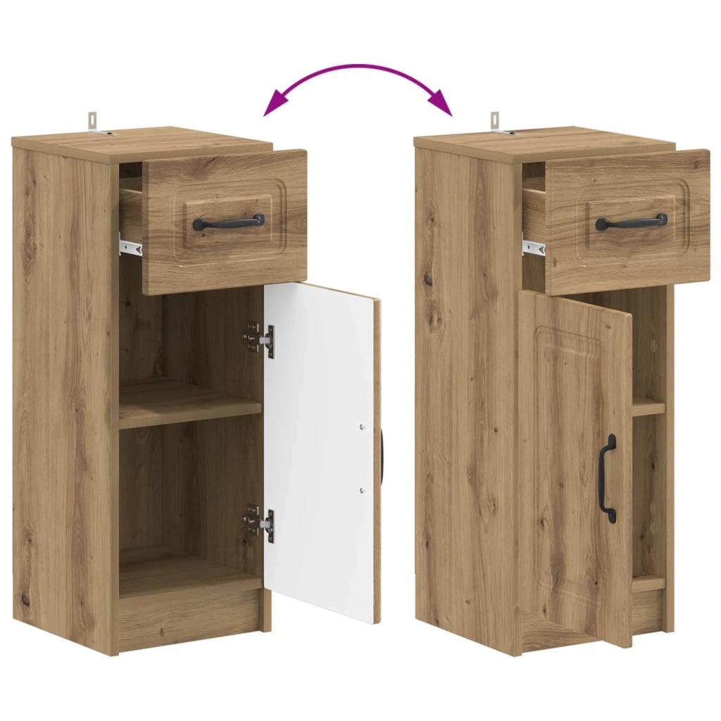 Mobiletto da Bagno UTRECHT Rovere Artigianale 30 x 31 x 77 cm 897714
