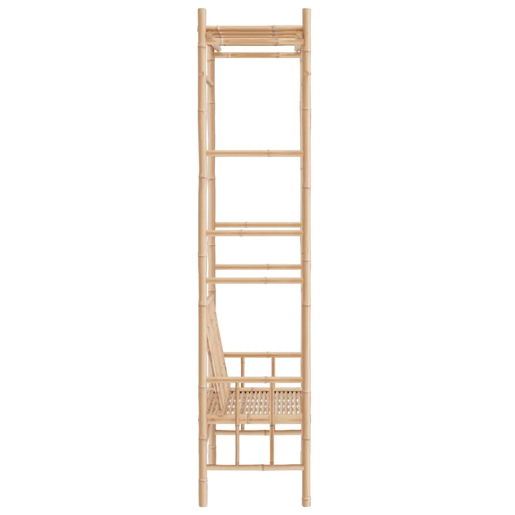 Panca da Giardino con Pergola 116 cm in BambÃ¹