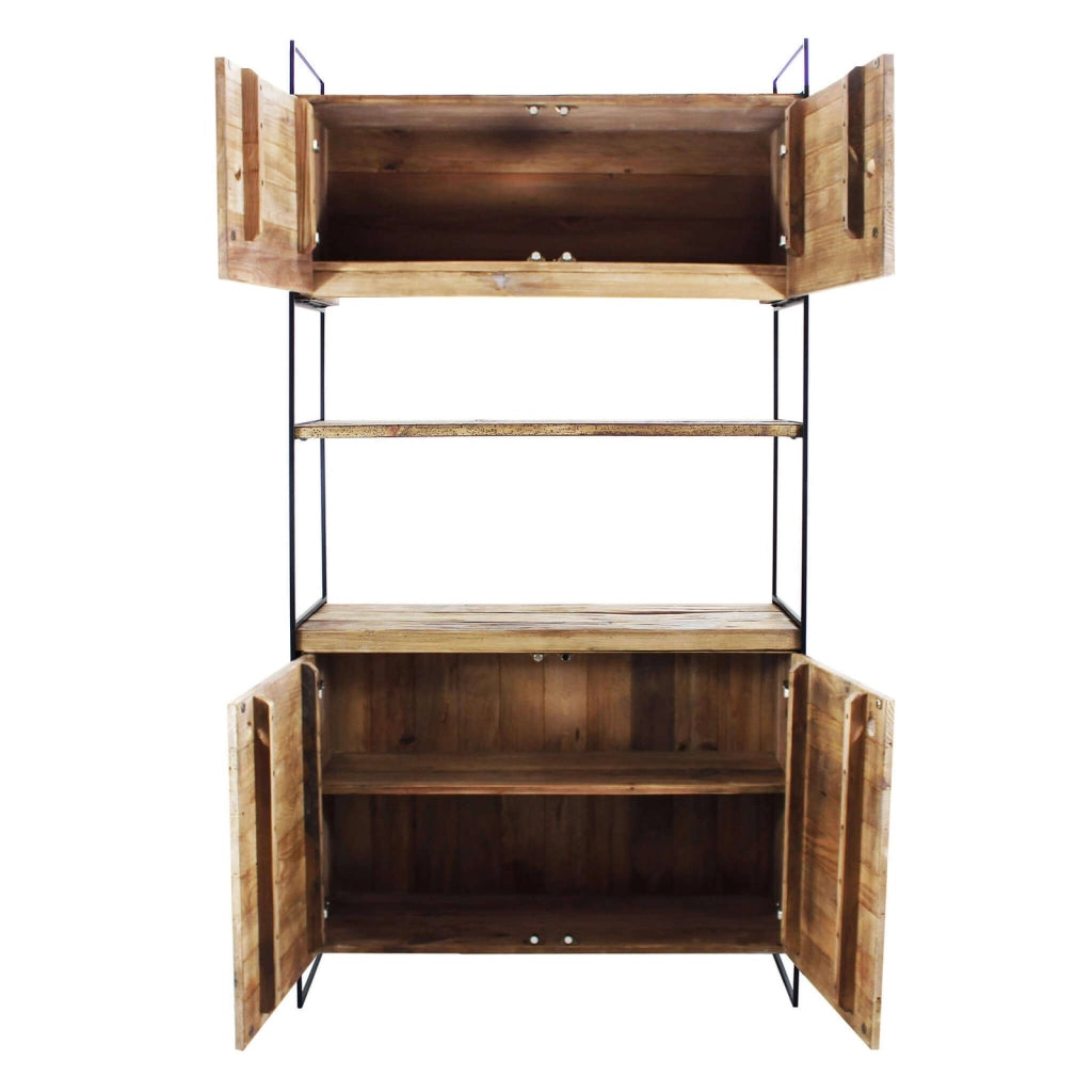 Credenza in Pino riciclato cm 99x40x190 - PINE