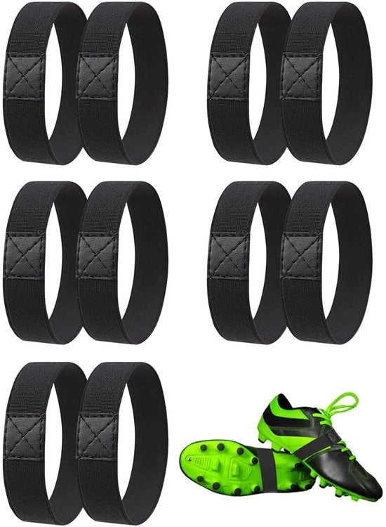 Fascia per scarpe da calcio e da tempo libero - 10 pezzi - Materiale di alta qualità e duraturo - Cinturino per scarpe