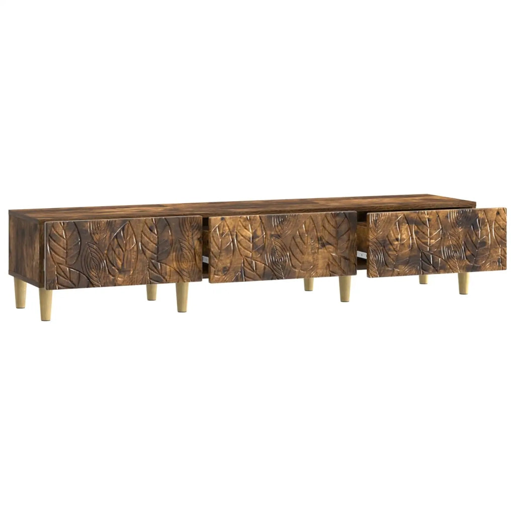 Mobile TV 147 x 34,5 x 30 cm Rovere Fumo Legno ingegnerizzato