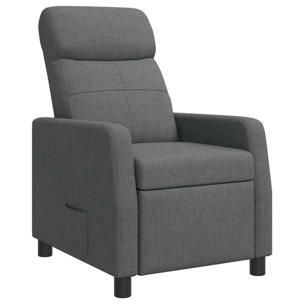 Divano Sedia-Poltrona reclinabile Grigio Scuro Tessuto 919391
