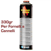 CARTUCCIA BOMBOLA BOMBOLETTA GAS PROPANO BUTANO 330 gr VALVOLA Cannello Fornelli - UNIVERSALE