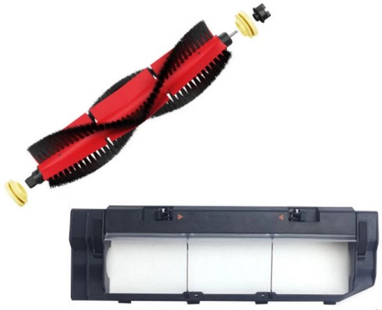 Set di accessori per 2 pezzi - Adatto per Roborock S50 T6 T7 S5 S6 (1 set di testina 1 copertura)