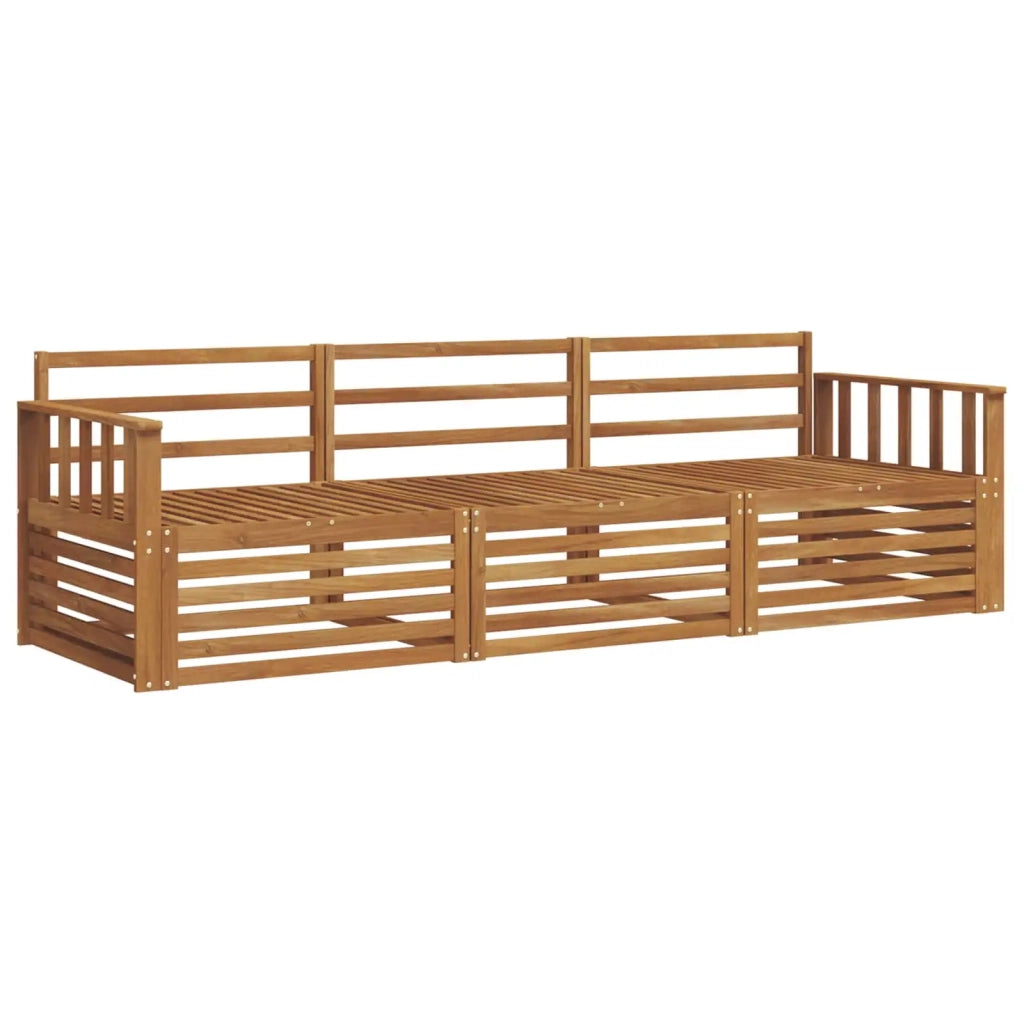 Set di divani da esterno 3 pcs Naturale